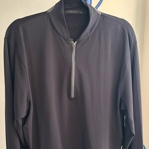 Greyson Siasconset Quarter-Zip (Shepherd) - black. Size L